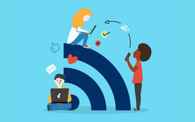 Customer browsing a small business website on mobile