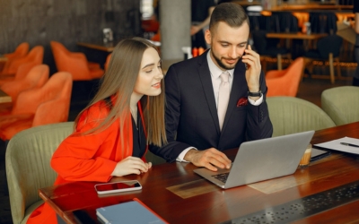 Modern website design for a small business