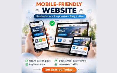 Mobile-friendly website for small business owners