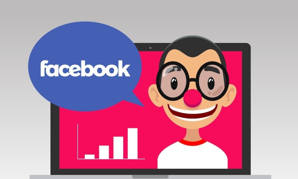 Small business owner relying only on a Facebook page