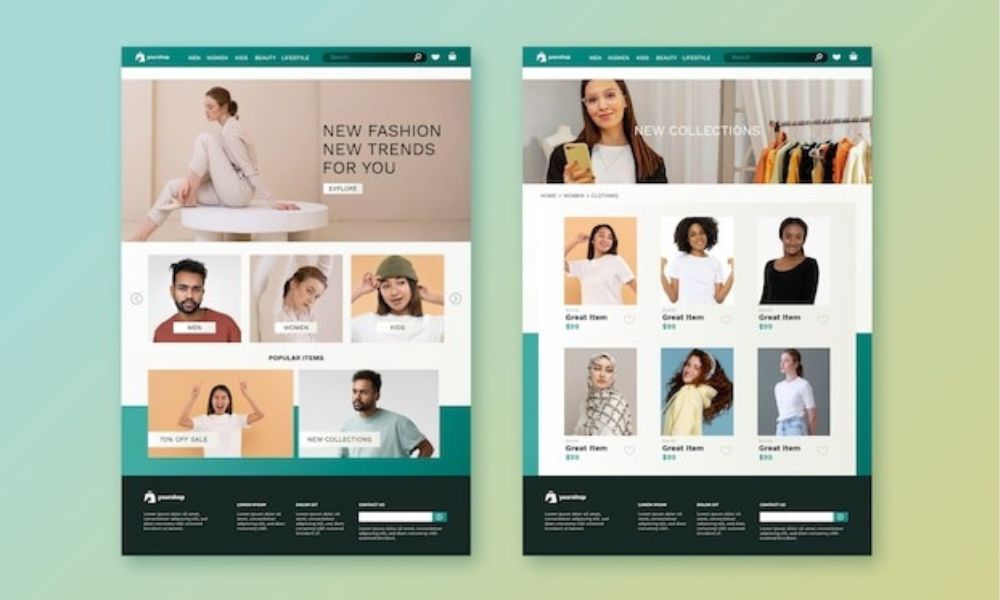 Comparison of one-page and multi-page business websites